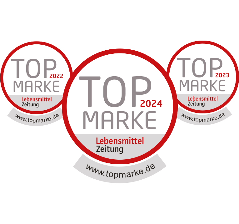 Auszeichnung Top Marke Lebensmittel Zeitung 2022, 2023, 2024