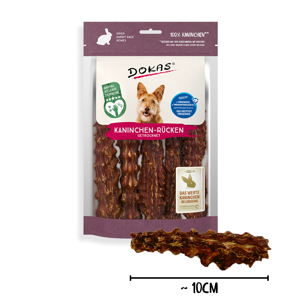 Kaninchen-Rücken, 120 g - DOKAS