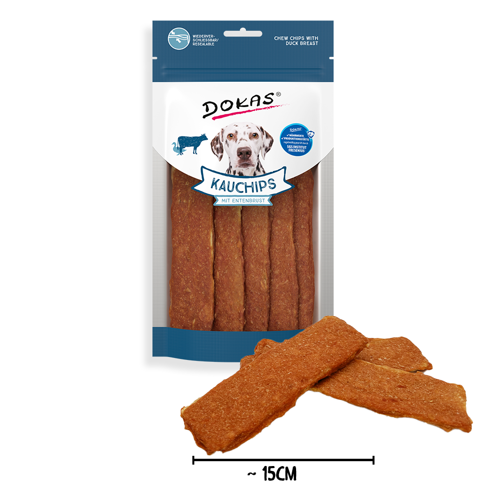 Kauchips mit Entenbrust 175g - DOKAS