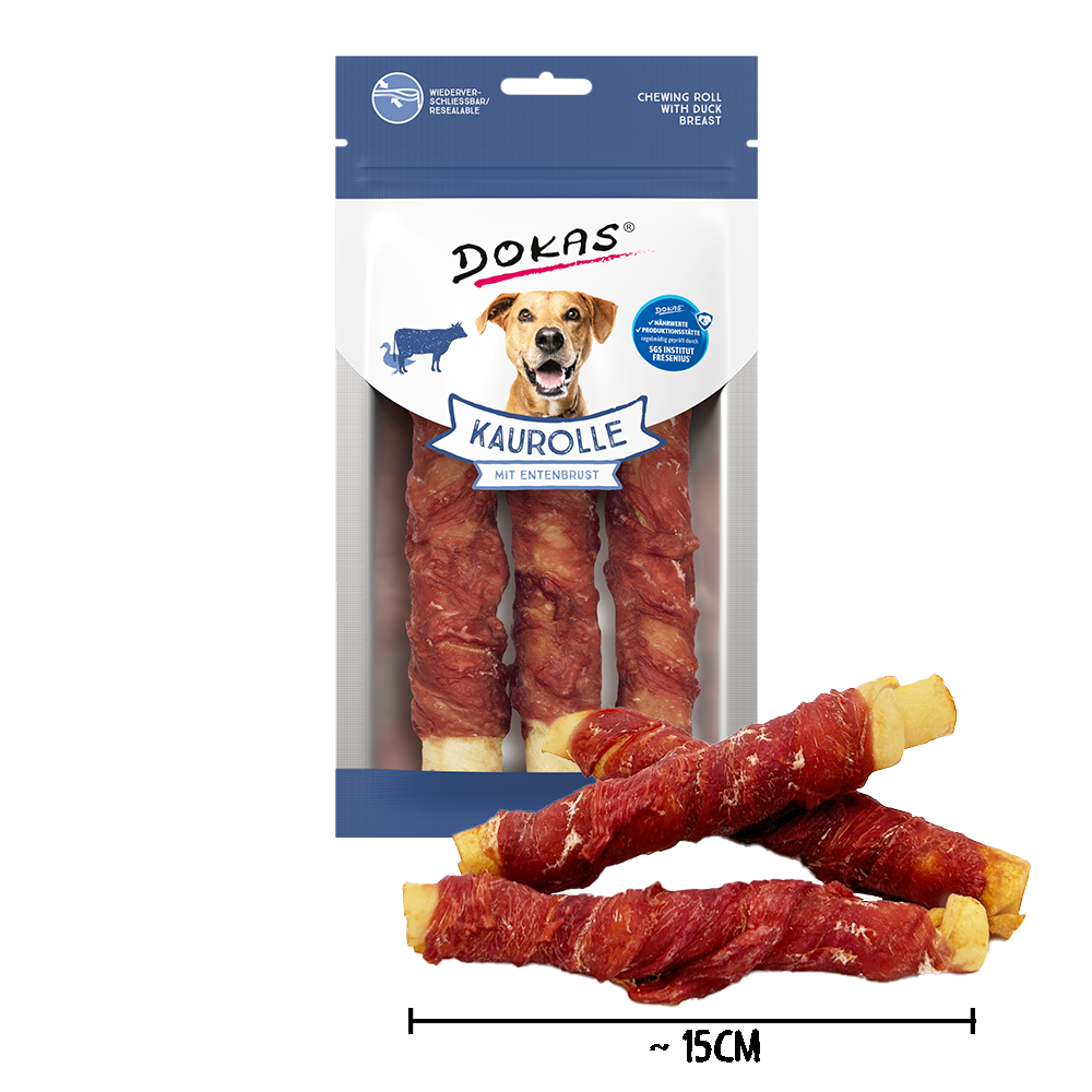 Kaurolle mit Entenbrust Medium, 150 g - DOKAS